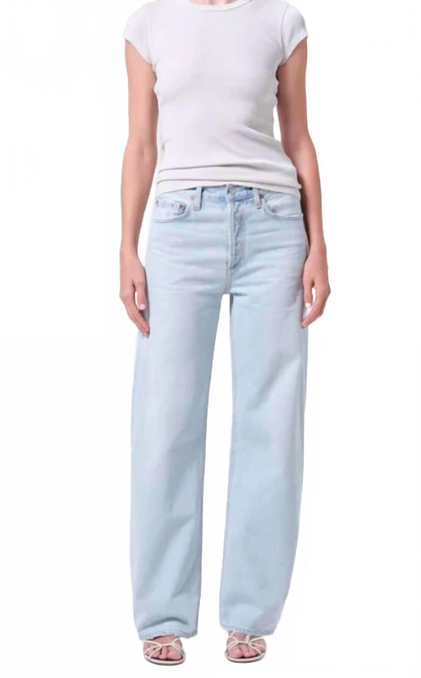 NEW AGOLDE arc jean 32" wide leg jeans in tangent